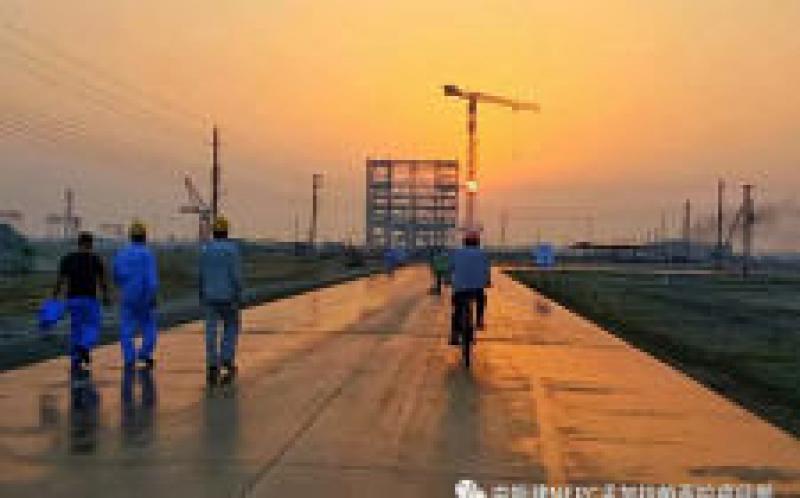 孟加拉國總理到中國能建北方建投東電一公司EPC總承包的孟加拉最大的燃煤電站項目視察。